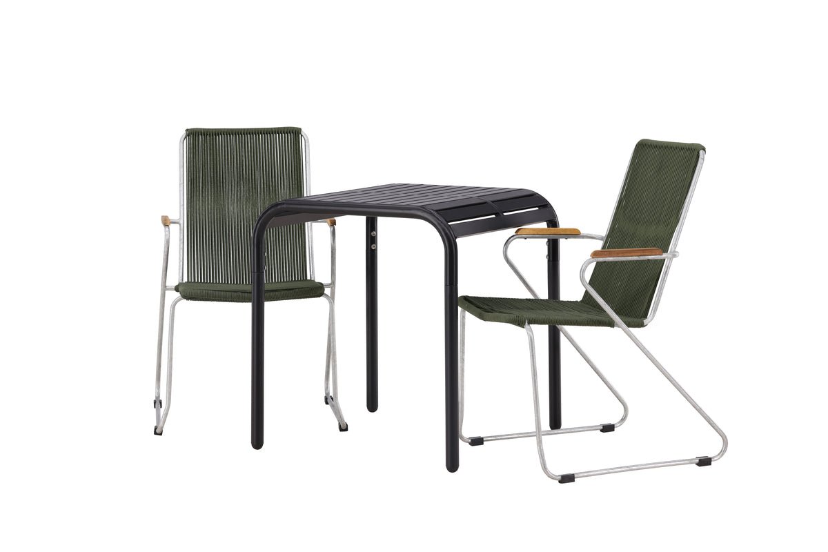 Kaloro Garten Cafégruppe 3‑teiliges Set Grün