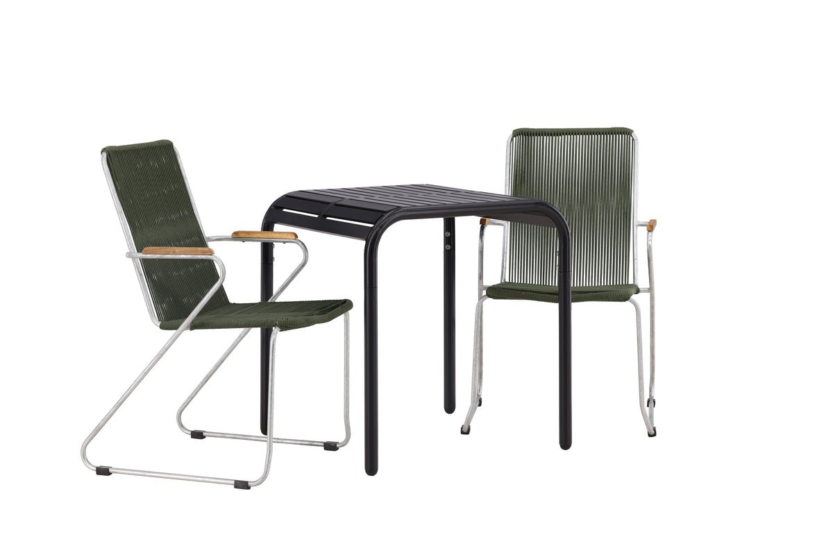 Kaloro Garten Cafégruppe 3‑teiliges Set Grün