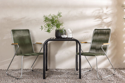 Kaloro Garten Cafégruppe 3‑teiliges Set Grün