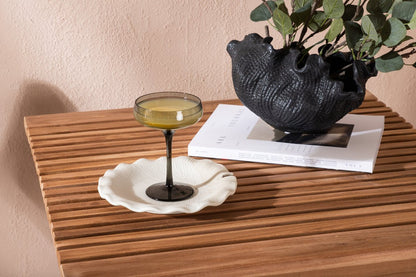 Wavaro Garten-Cafégruppe 3‑teiliges Set aus Teakholz, Natur Outdoor