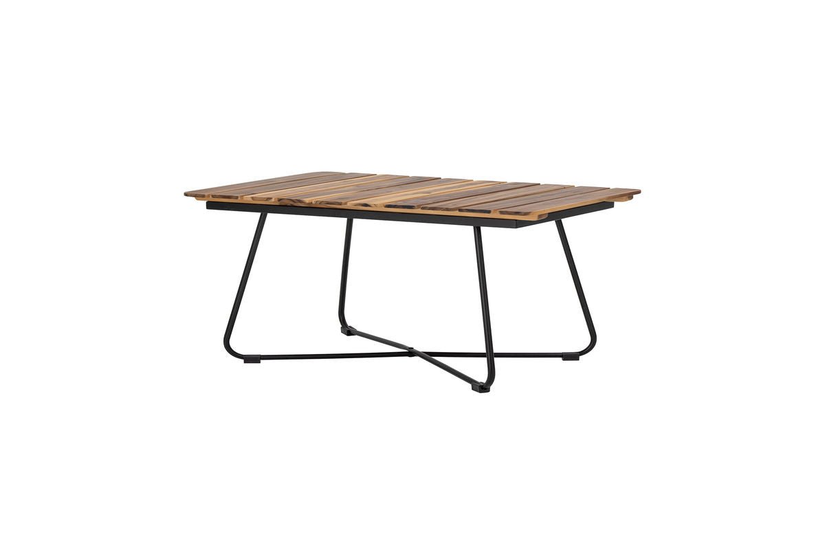 Beri Garten-Couchtisch aus Akazienholz mit Metallgestell, Braun Design