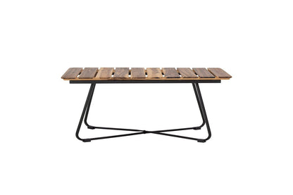 Beri Garten-Couchtisch aus Akazienholz mit Metallgestell, Braun Design