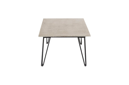 Sovar Garten-Couchtisch, Wetterfestes Fibercement, Grau, Metallgestell Modern Outdoor