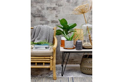 Sovar Garten-Couchtisch, Wetterfestes Fibercement, Grau, Metallgestell Modern Outdoor