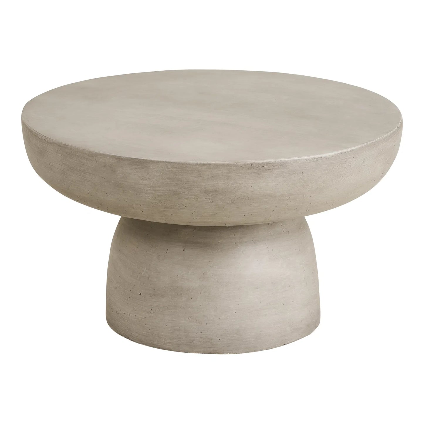 Luxusbetten24 Stonea Couchtisch Skulpturaler Form Aus Faserlehm Grau
