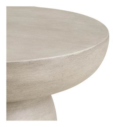 Luxusbetten24 Stonea Couchtisch Skulpturaler Form Aus Faserlehm Grau