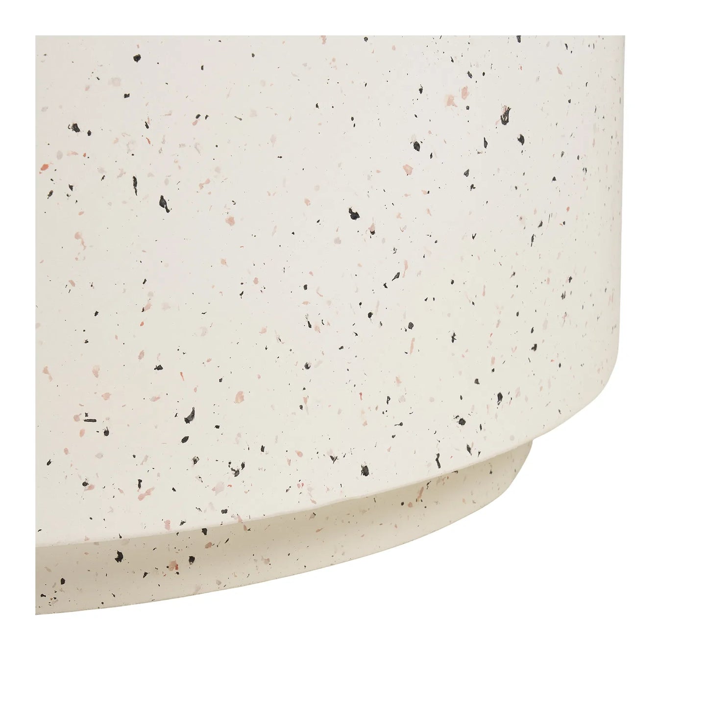 Garten Couchtisch Terava – In Terrazzo-Optik Aus Faserlehm In Off-White
