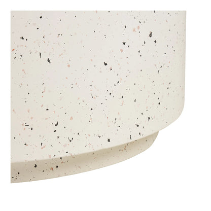 Garten Couchtisch Terava – In Terrazzo-Optik Aus Faserlehm In Off-White