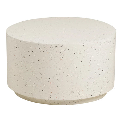 Garten Couchtisch Terava – In Terrazzo-Optik Aus Faserlehm In Off-White