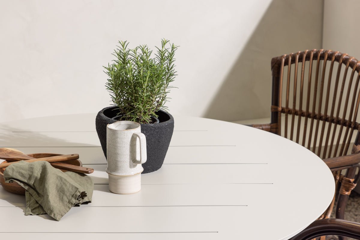 Garten Essgruppe Jorina – 5‑Teiliges Set in Rattanoptik