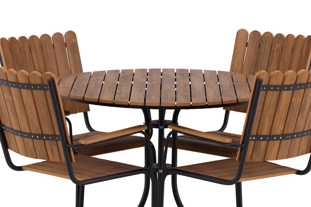 Garten Essgruppe Nativa – 5‑teiliges Gartenmöbel-Set in 3 Farben verfügbar