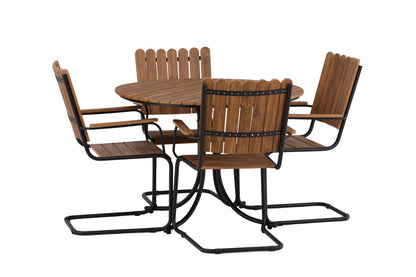 Garten Essgruppe Nativa – 5‑teiliges Gartenmöbel-Set in 3 Farben verfügbar