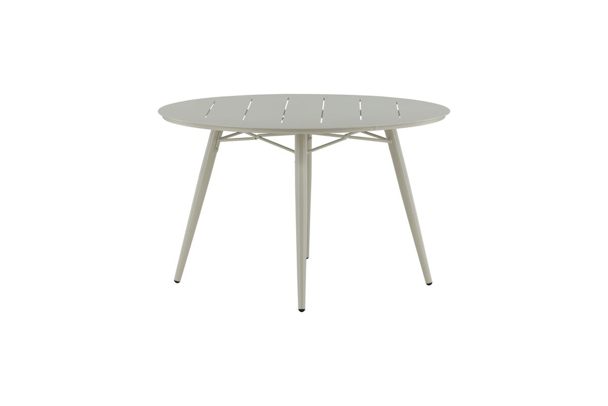 Arbor Beiger Aluminium Gartentisch Ø 120 cm Für Garten