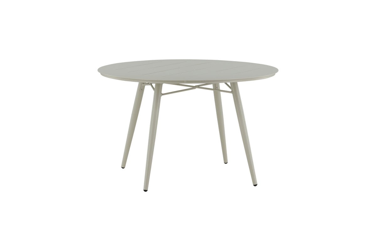 Arbor Beiger Aluminium Gartentisch Ø 120 cm Für Garten