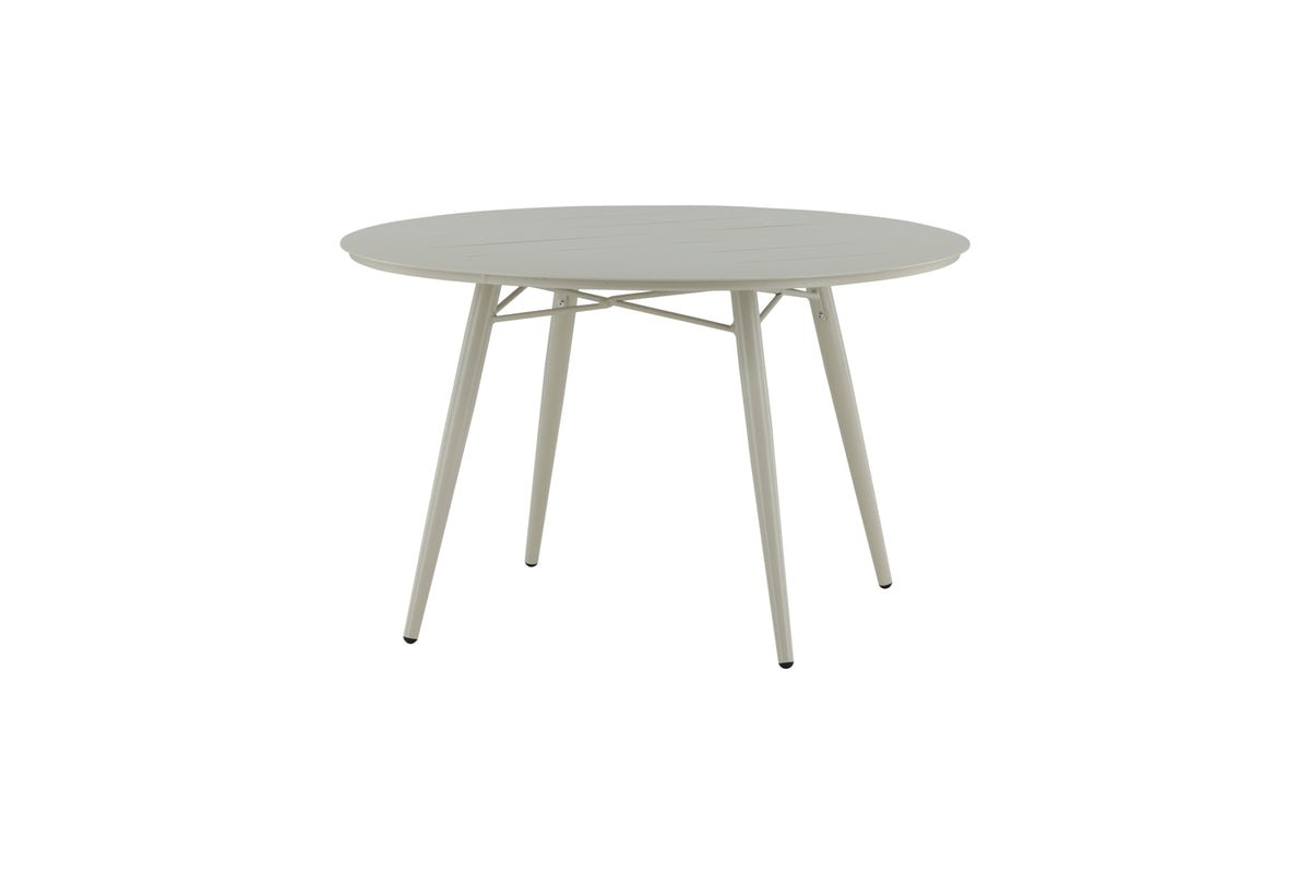 Arbor Beiger Aluminium Gartentisch Ø 120 cm Für Garten