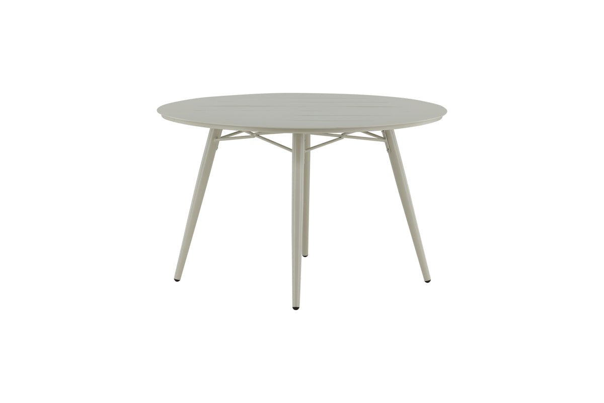 Arbor Beiger Aluminium Gartentisch Ø 120 cm Für Garten
