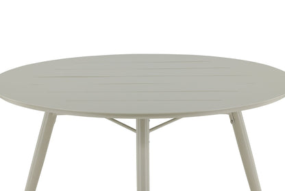Arbor Beiger Aluminium Gartentisch Ø 120 cm Für Garten