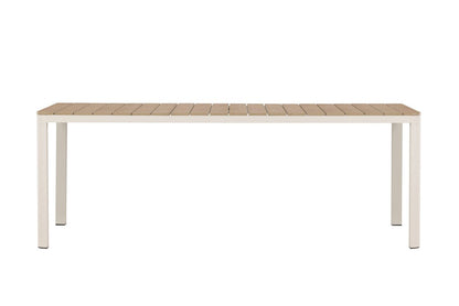 Garten Esstisch Ätna 210x90 cm Beige Tischplatte Aintwood