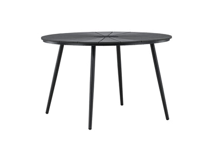 Luxusbetten24 Capri Garten Esstisch Ø 120 cm Polywood Aluminium Beige