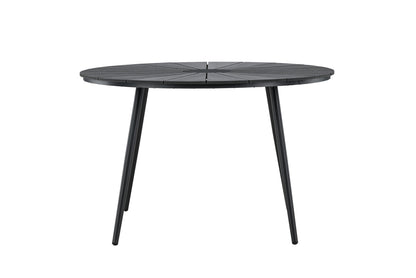 Luxusbetten24 Capri Garten Esstisch Ø 120 cm Polywood Aluminium Beige