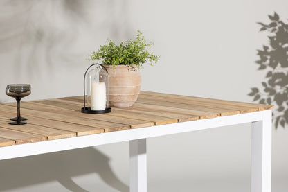 Garten Esstisch Eliano - 210x100 cm mit einer Tischplatte aus Teakholz in Naturoptik