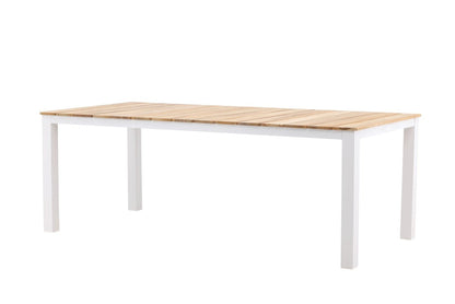 Garten Esstisch Eliano - 210x100 cm mit einer Tischplatte aus Teakholz in Naturoptik