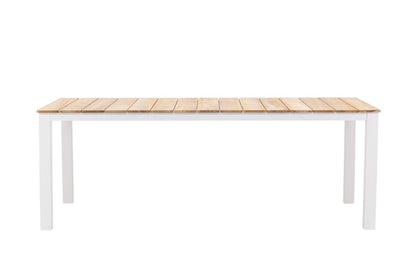 Garten Esstisch Eliano - 210x100 cm mit einer Tischplatte aus Teakholz in Naturoptik