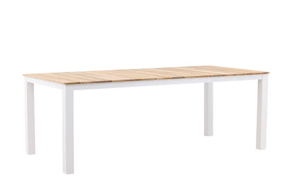 Garten Esstisch Eliano - 210x100 cm mit einer Tischplatte aus Teakholz in Naturoptik