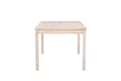 Garten Esstisch Lago – 180x90 cm Aus Weiß Gekalktem Oder Schwarzem Teakholz
