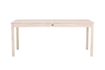 Garten Esstisch Lago – 180x90 cm Aus Weiß Gekalktem Oder Schwarzem Teakholz