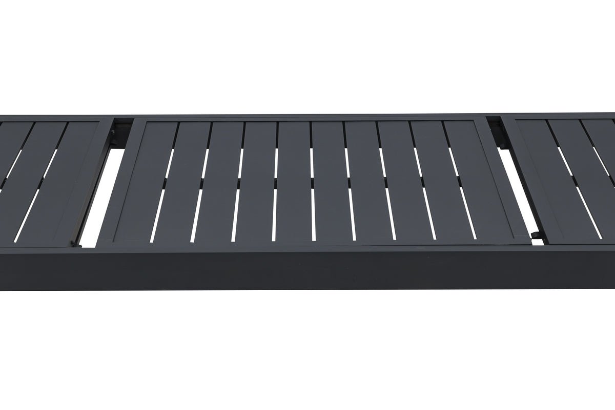 Luxusbetten24 Liora Ausziehbarer Gartentisch Beige 160‑240 cm Verlängerbar Robust