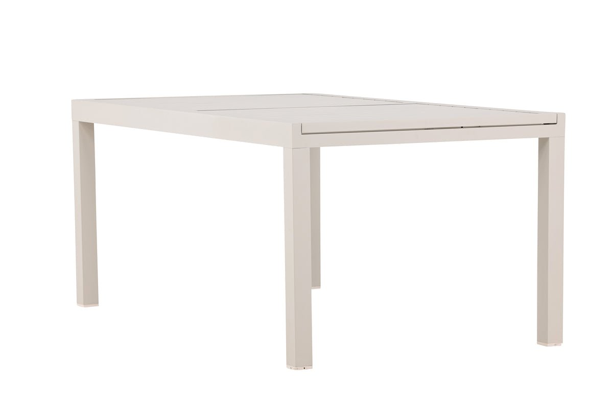 Luxusbetten24 Liora Ausziehbarer Gartentisch Beige 160‑240 cm Verlängerbar Robust