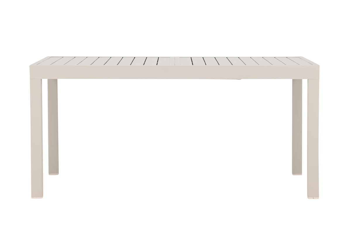 Luxusbetten24 Liora Ausziehbarer Gartentisch Beige 160‑240 cm Verlängerbar Robust