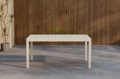 Luxusbetten24 Liora Ausziehbarer Gartentisch Beige 160‑240 cm Verlängerbar Robust