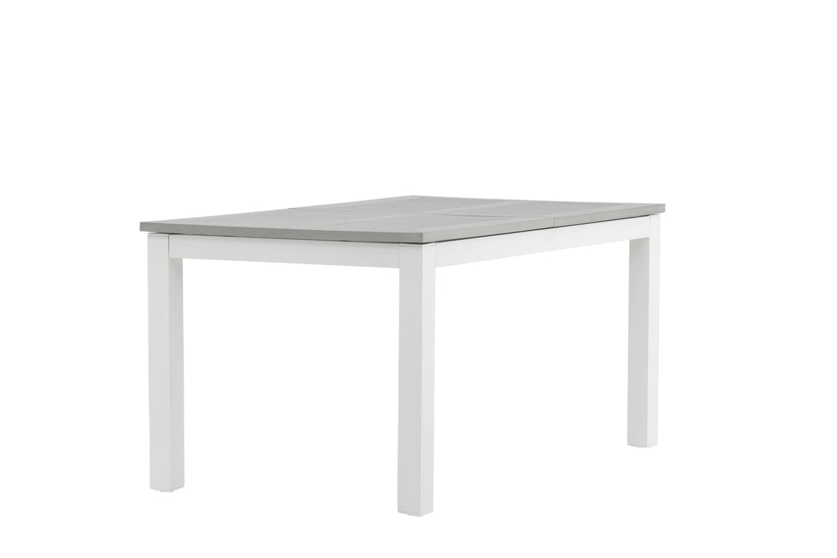 Luxusbetten24 Ravello Gartentisch Ausziehbar Alu‑Gestell Weiß 152‑210 cm Garten