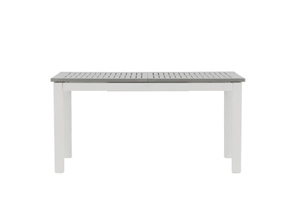Luxusbetten24 Ravello Gartentisch Ausziehbar Alu‑Gestell Weiß 152‑210 cm Garten