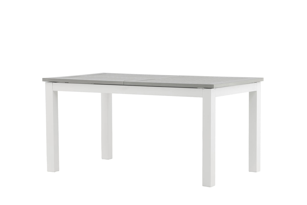 Luxusbetten24 Ravello Gartentisch Ausziehbar Alu‑Gestell Weiß 152‑210 cm Garten