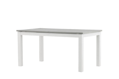 Luxusbetten24 Ravello Gartentisch Ausziehbar Alu‑Gestell Weiß 152‑210 cm Garten
