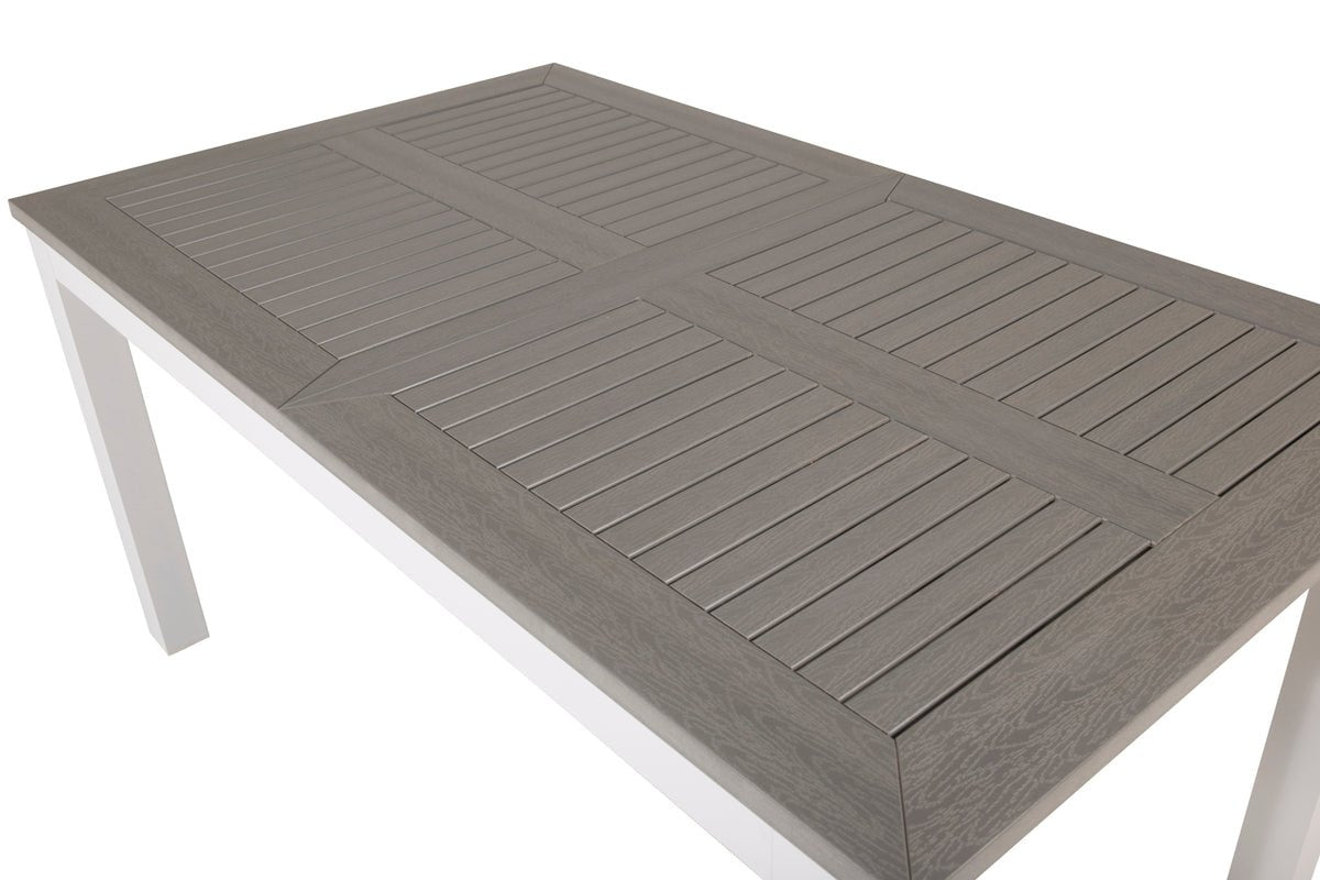 Luxusbetten24 Ravello Gartentisch Ausziehbar Alu‑Gestell Weiß 152‑210 cm Garten