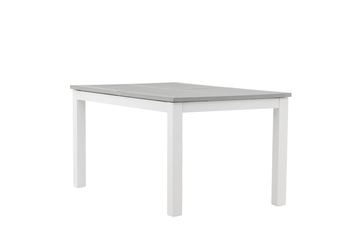 Luxusbetten24 Ravello Gartentisch Ausziehbar Alu‑Gestell Weiß 152‑210 cm Garten