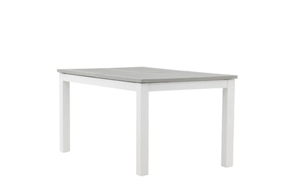 Luxusbetten24 Ravello Gartentisch Ausziehbar Alu‑Gestell Weiß 152‑210 cm Garten