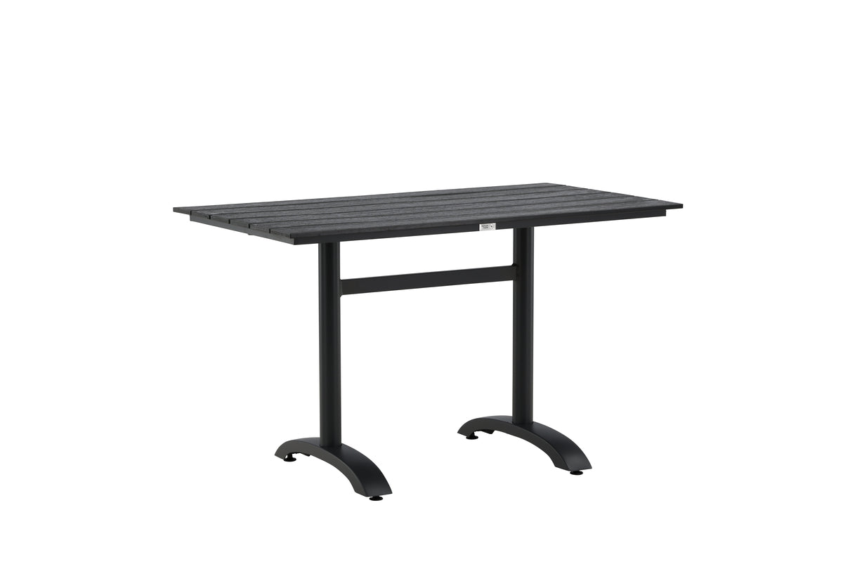 Luxusbetten24 Salento Garten Esstisch Aintwood 120x90 cm Schwarz