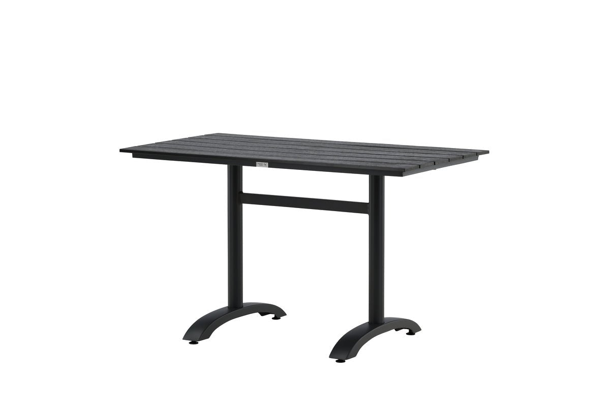 Luxusbetten24 Salento Garten Esstisch Aintwood 120x90 cm Schwarz