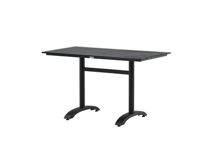 Luxusbetten24 Salento Garten Esstisch Aintwood 120x90 cm Schwarz