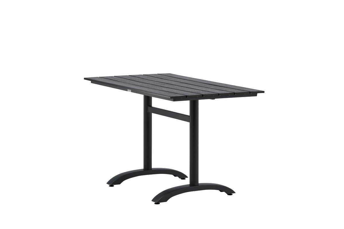 Luxusbetten24 Salento Garten Esstisch Aintwood 120x90 cm Schwarz