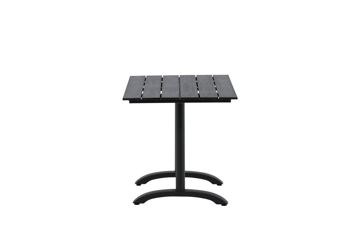 Luxusbetten24 Salento Garten Esstisch Aintwood 120x90 cm Schwarz