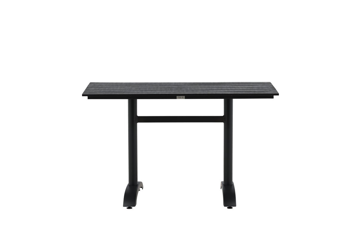 Luxusbetten24 Salento Garten Esstisch Aintwood 120x90 cm Schwarz