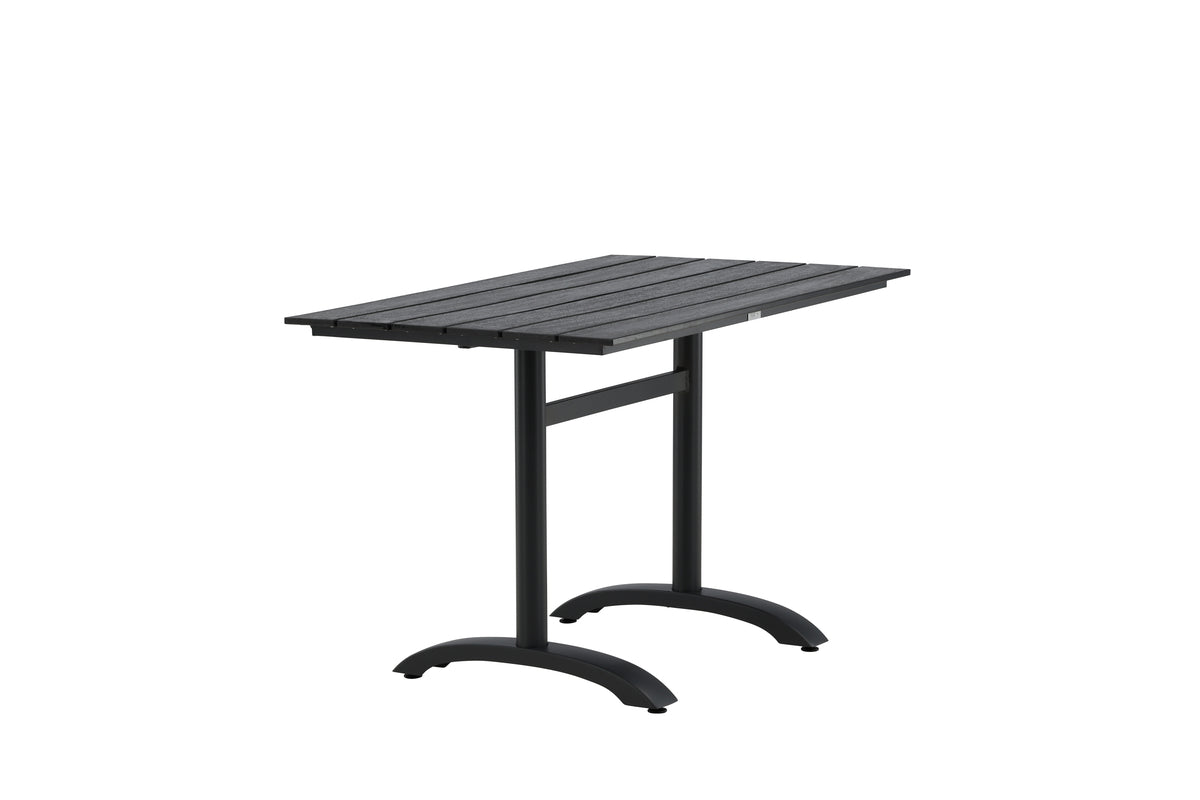 Luxusbetten24 Salento Garten Esstisch Aintwood 120x90 cm Schwarz