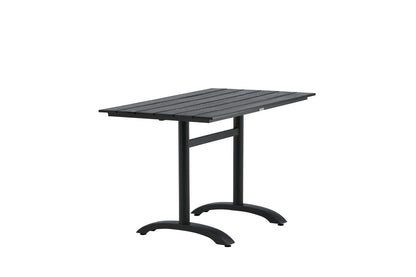 Luxusbetten24 Salento Garten Esstisch Aintwood 120x90 cm Schwarz