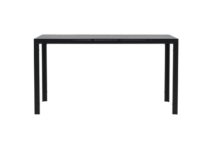 Garten Esstisch Siena 140 × 80 cm Aluminium‑Polywood, Beige für Außenbereich